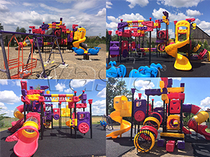 Playground ao ar livre na Polônia