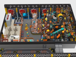 Um moderno playground interno instalado em Lanzhou