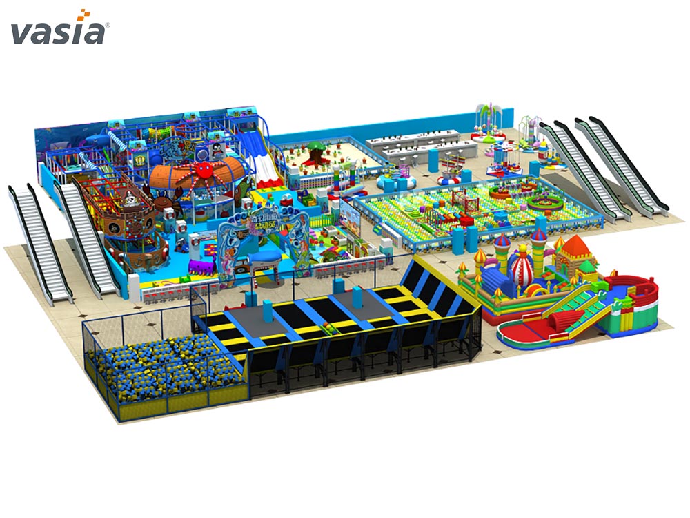 playground interno com tema oceano z0001