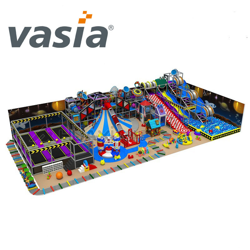 Novo equipamento de jogo macio para playground interno com tema espacial - Vasia