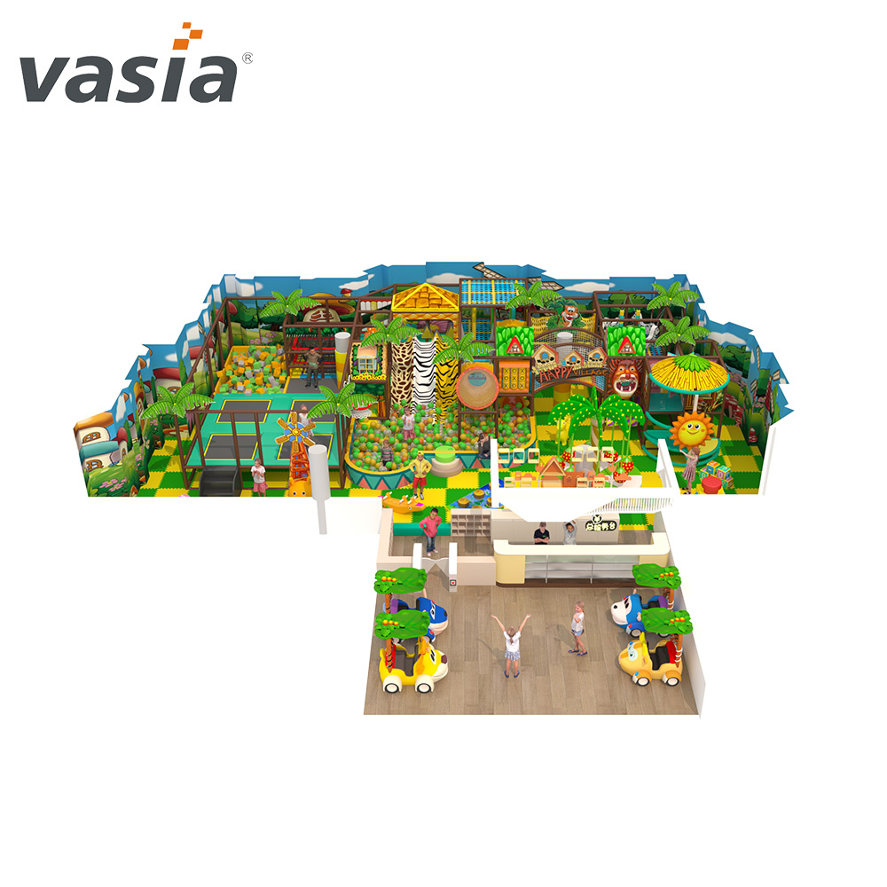 Software infantil pequeno playground interno na selva Rides-Vasia