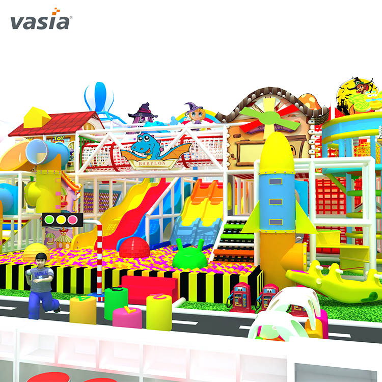 Equipamento de playground interno para crianças com tema doce Sweet Home - Vasia