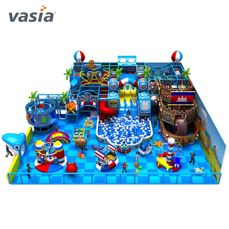 Playground interno com tema oceânico personalizado - Vasia