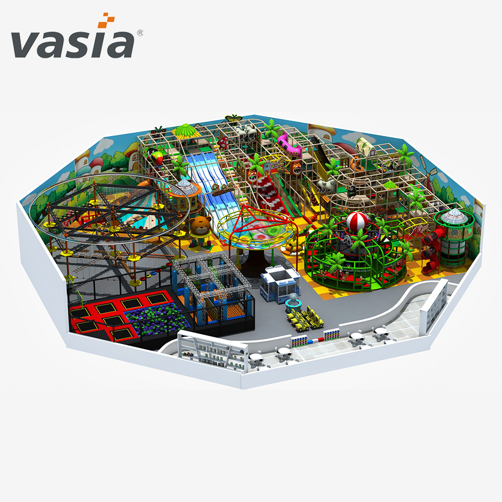 Software infantil pequeno playground interno na selva Rides-Vasia
