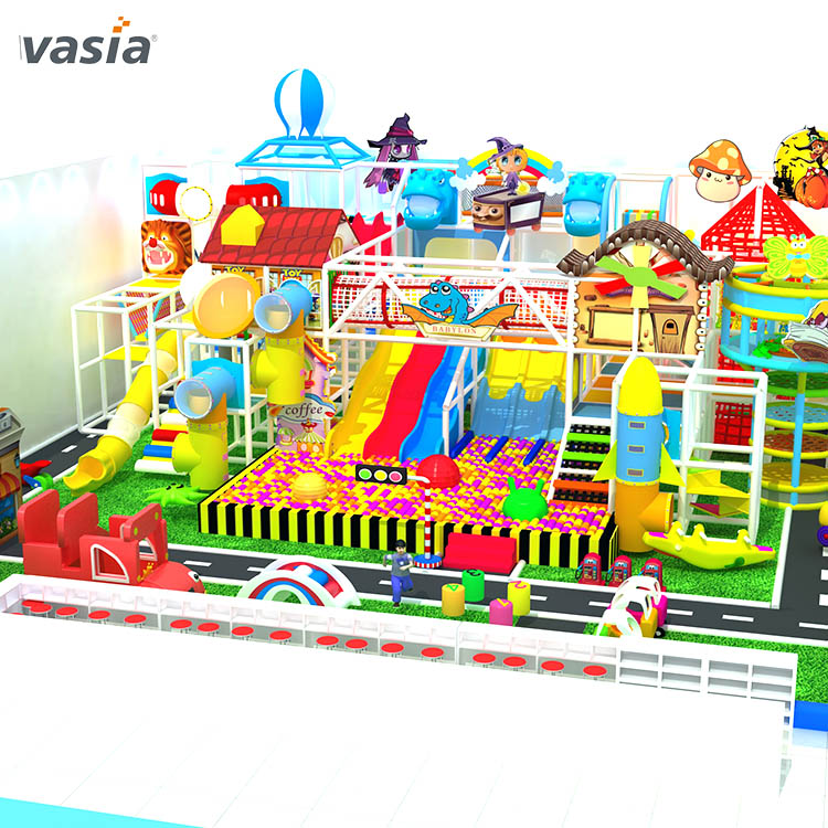 Equipamento de playground interno para crianças com tema doce Sweet Home - Vasia