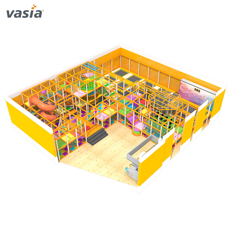 Novo design de equipamento de jogo macio com tema de doces, playground interno - Vasia