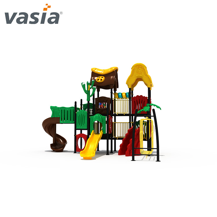 Playground de slides de plástico