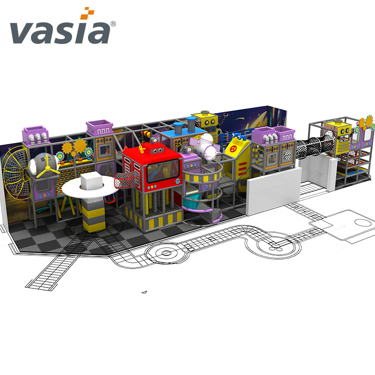 Equipamento temático de espaço de playground interno para crianças - Vasia