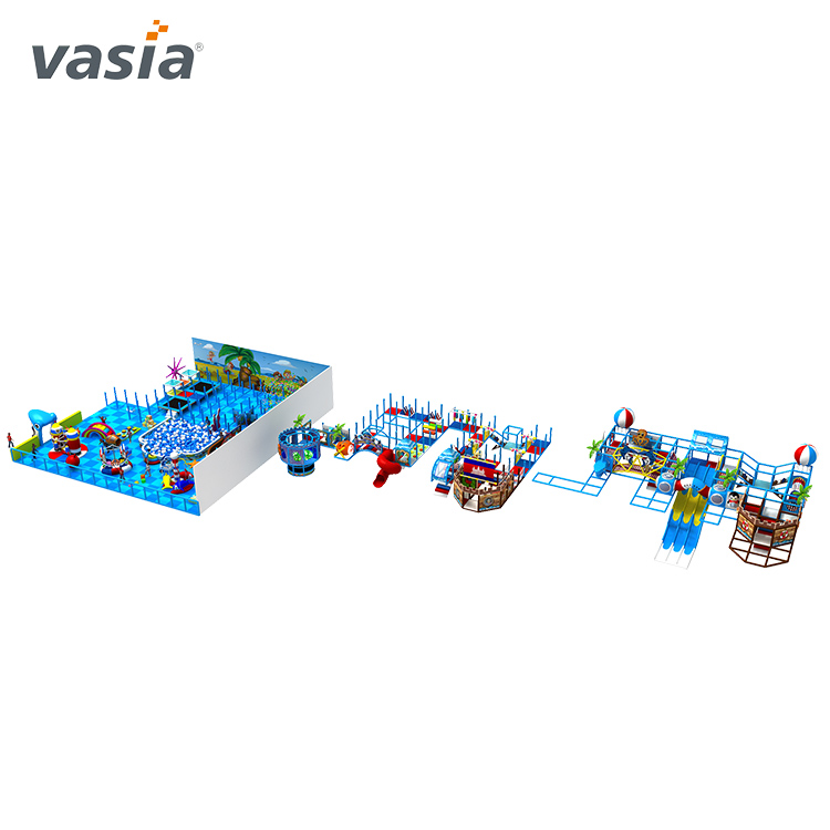 Playground interno com tema oceânico personalizado - Vasia