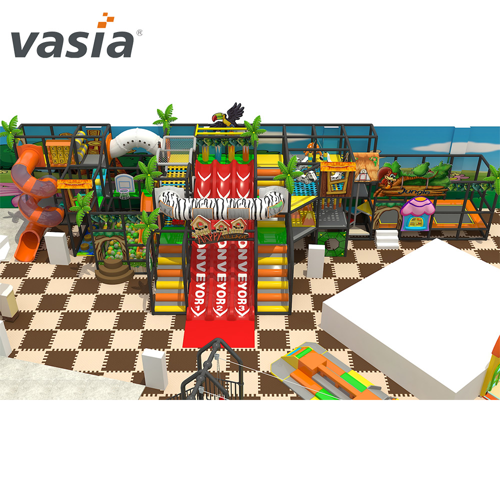 Software infantil pequeno playground interno na selva Rides-Vasia