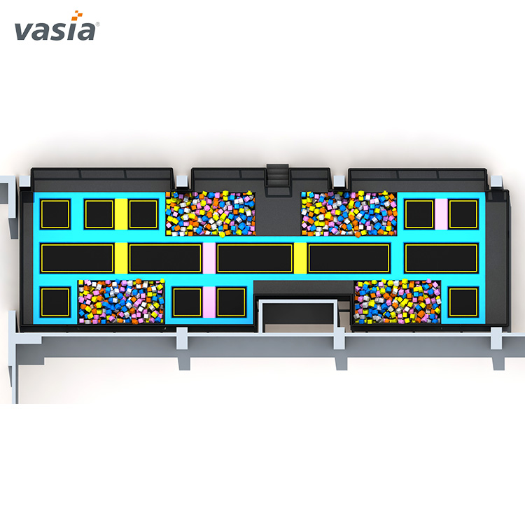 Parque multifuncional de trampolim interno para jovens-Vasia