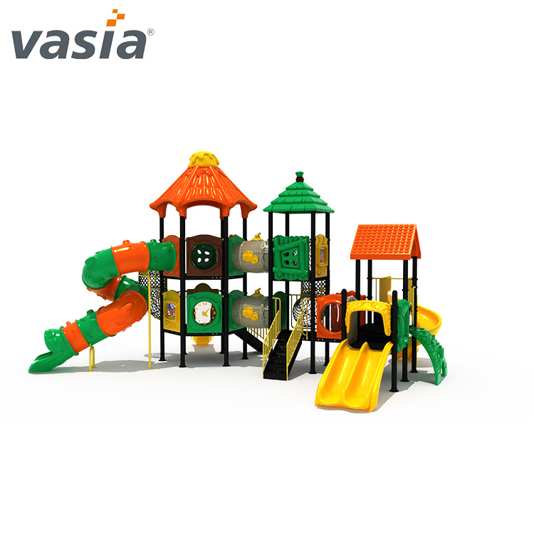Playground de slides de plástico