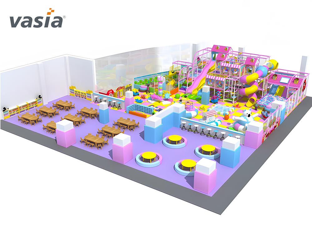 playground interno com tema de doces W0030