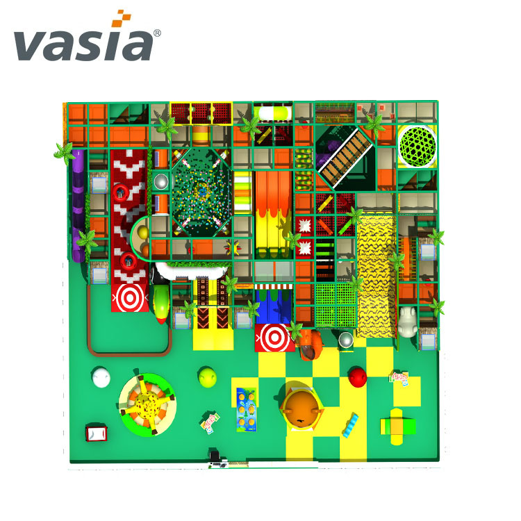 Parque infantil interno personalizado comercial Jungle-Vasia