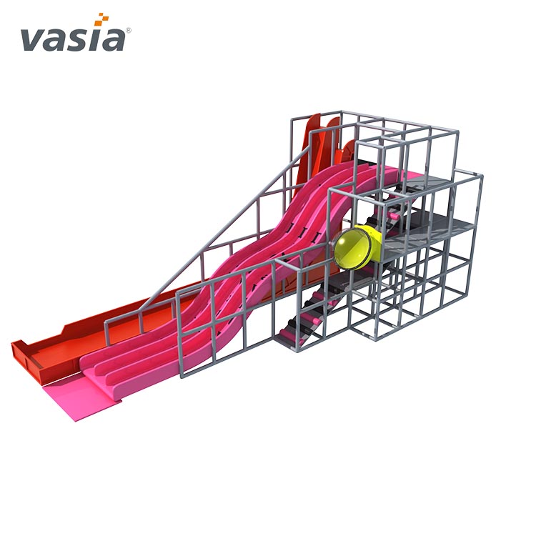 Grande parque de trampolim com Slide-Vasia