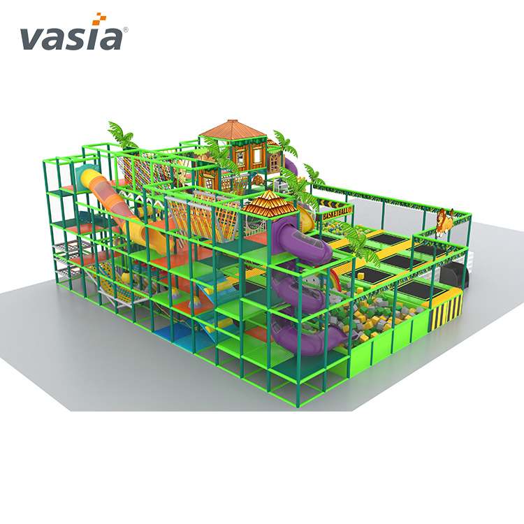 Playground de trampolim interno profissional para crianças comercial-Vasia