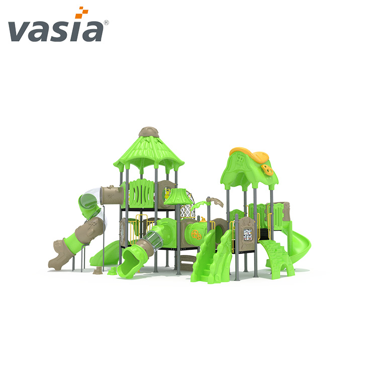 Playground de slides de plástico
