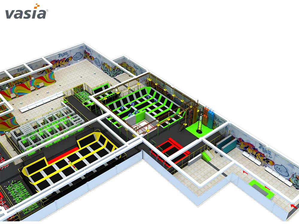 parque de trampolim W0034