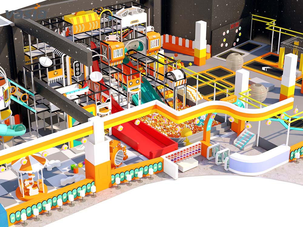 Parque de trampolim interno S007