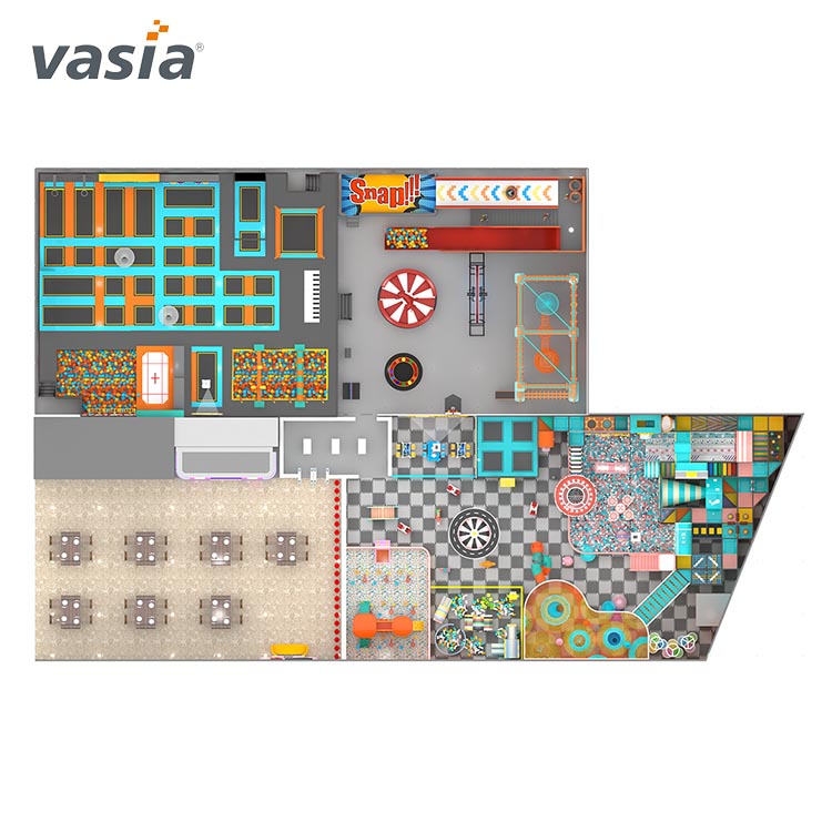 Parque Comercial de Trampolins para Crianças-Vasia