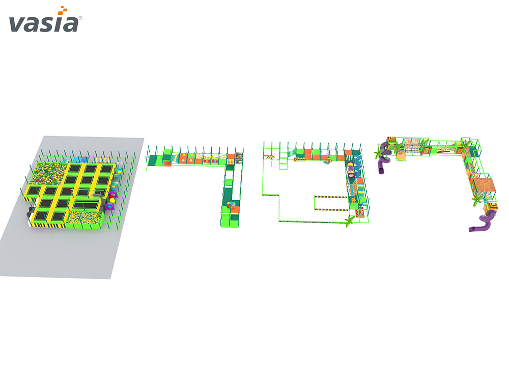 Parque infantil trampolim interno S057