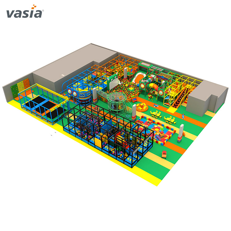 Novo design de equipamento de jogo macio com tema de doces, playground interno - Vasia