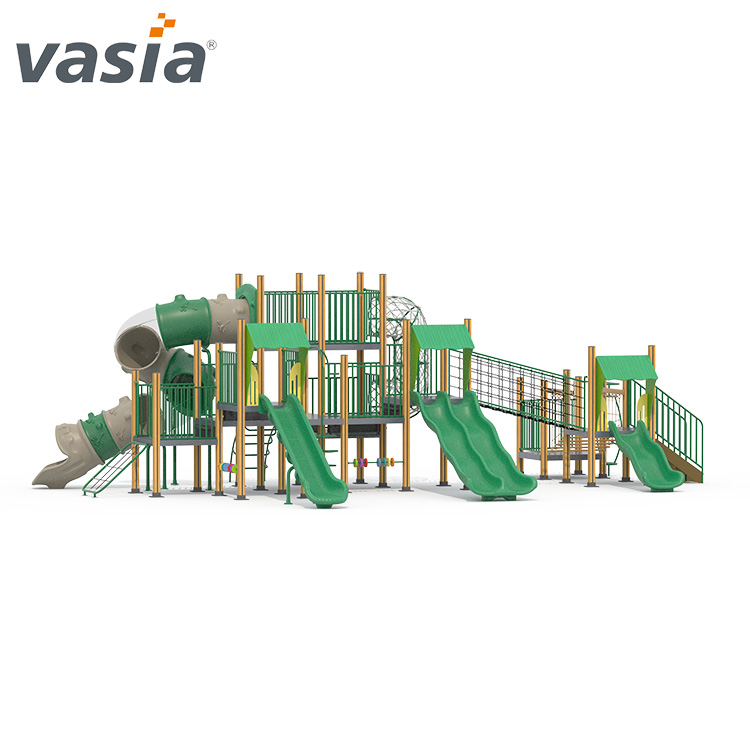 Playgrounds ao ar livre de plástico