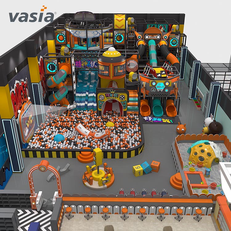 Playground de trampolim interno personalizável-Vasia