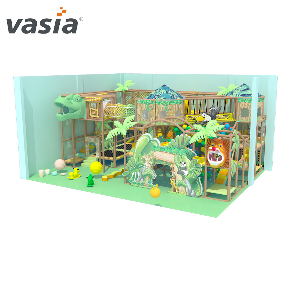 Parque infantil interno personalizado comercial Jungle-Vasia