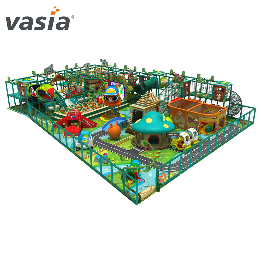 Software infantil pequeno playground interno na selva Rides-Vasia