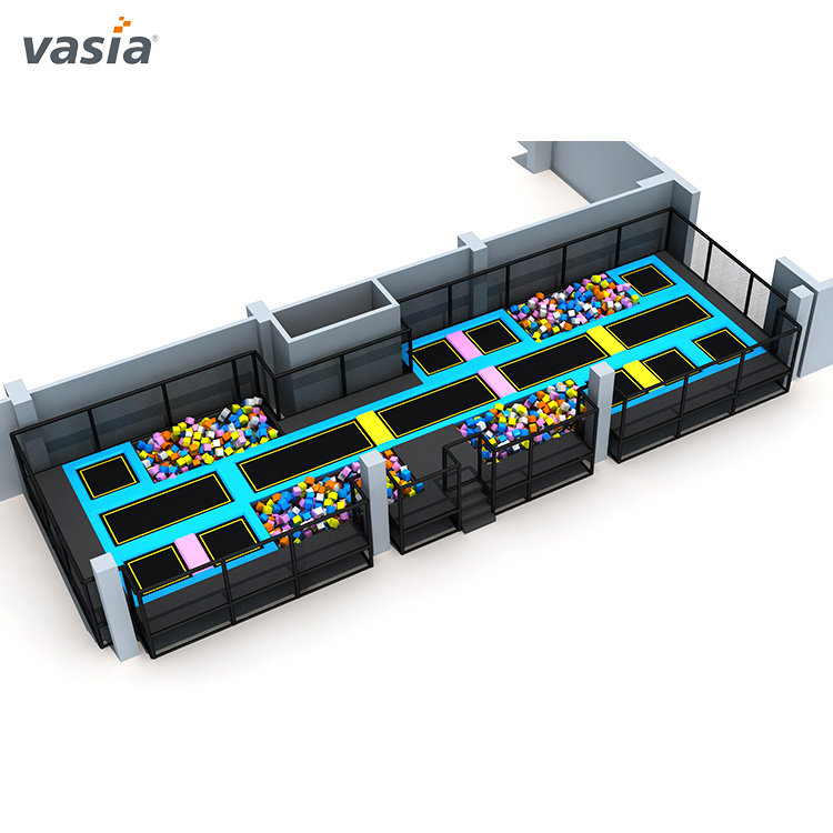 Parque multifuncional de trampolim interno para jovens-Vasia