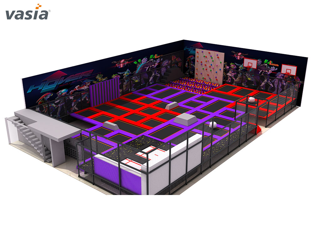 &aacute;rea de trampolim W0002