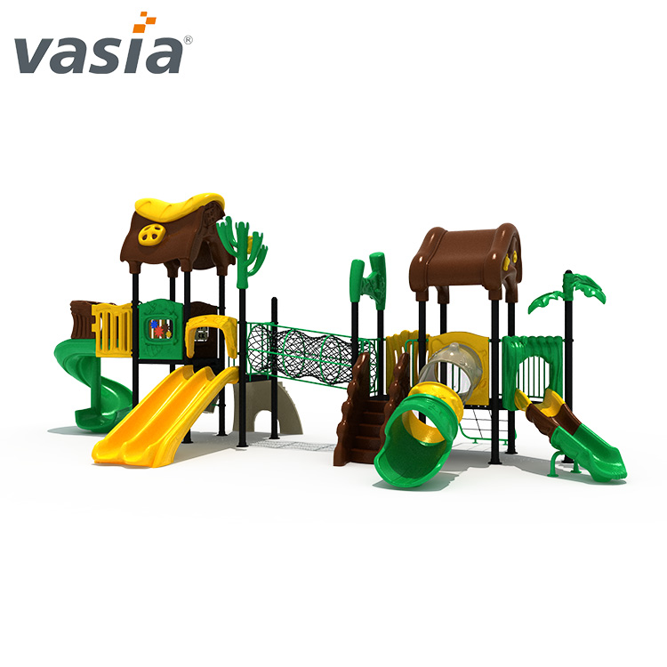 Playground de slides de plástico