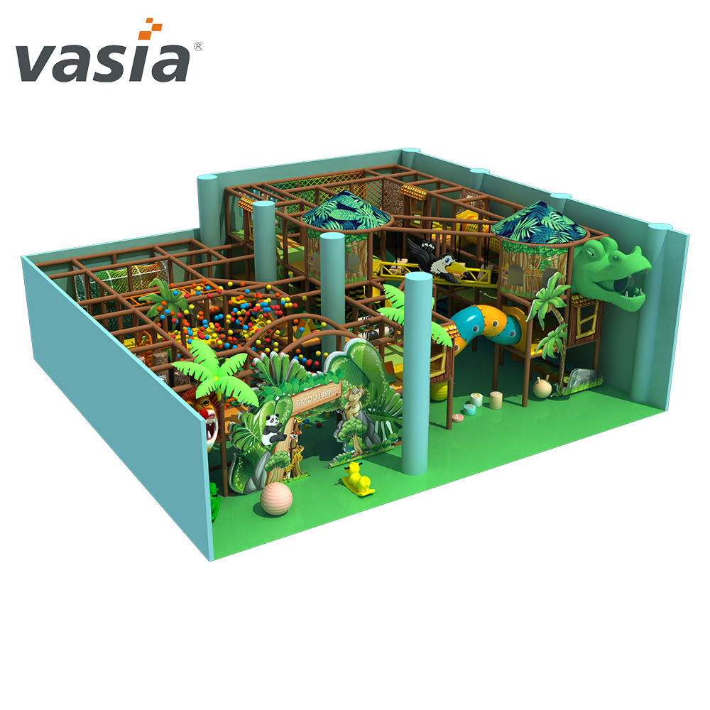 Parque infantil interno personalizado comercial Jungle-Vasia