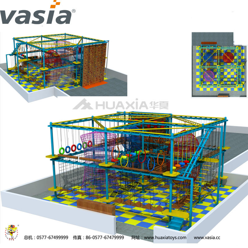 Desafio Play Park emocionante curso de corda