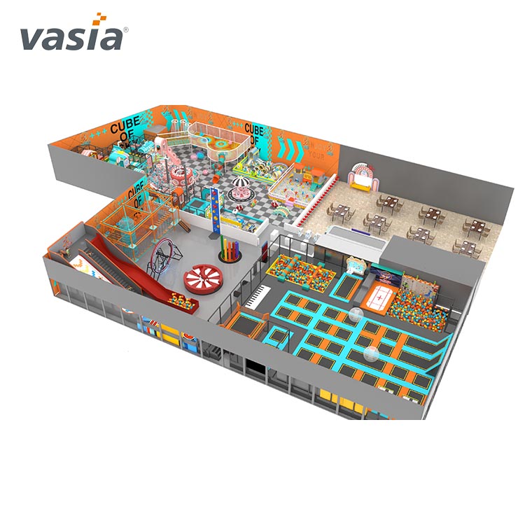 Parque Comercial de Trampolins para Crianças-Vasia