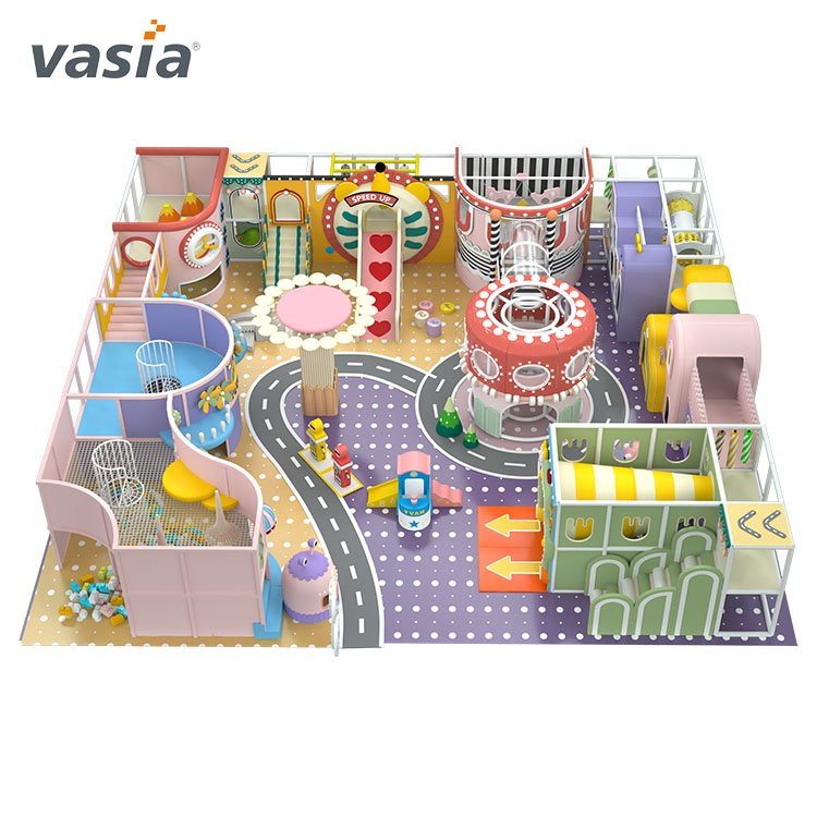 Playground interno colorido para crianças para venda-Vasia