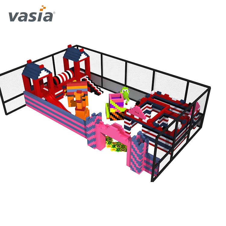 Grande parque de trampolim com Slide-Vasia