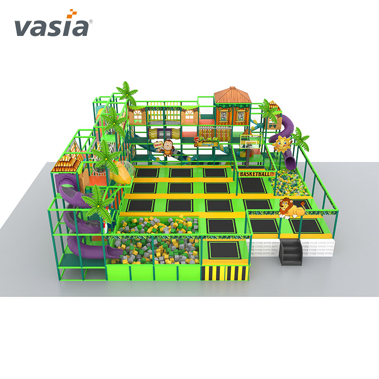 Playground de trampolim interno profissional para crianças comercial-Vasia