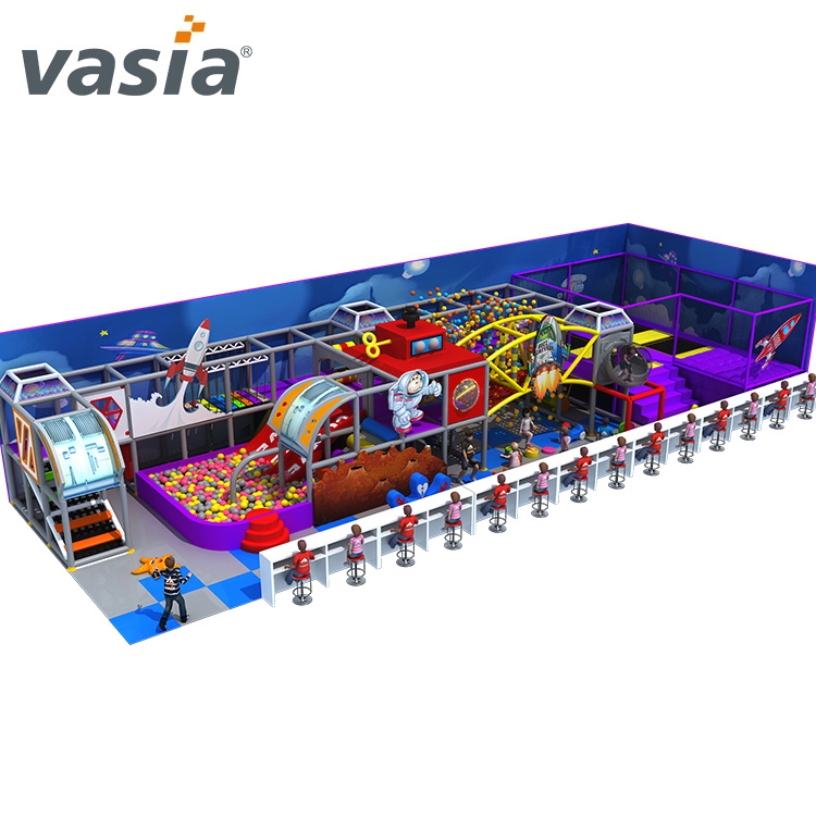 Equipamento temático de espaço de playground interno para crianças - Vasia