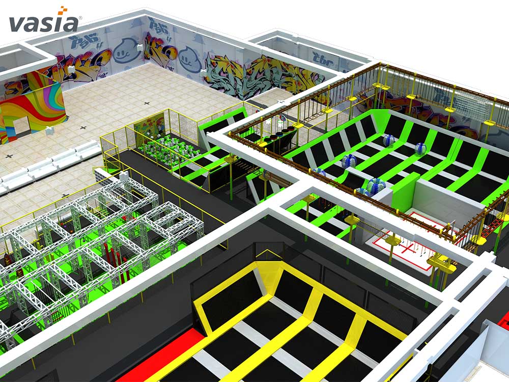 parque de trampolim W0033